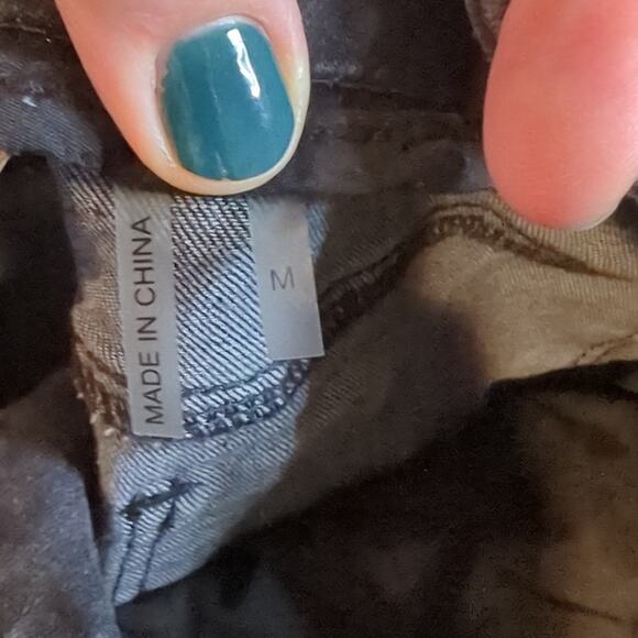 Soft Surroundings Jeans Size Medium Black Wash Pull On Stretch - Picture 3 of 5